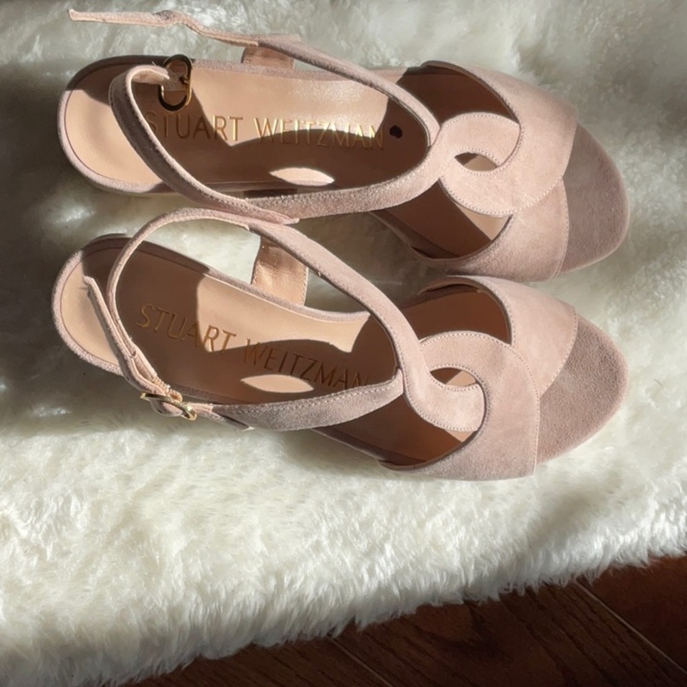 NIB Stuart Weitzman Shalena Suede Sandals Sz 5